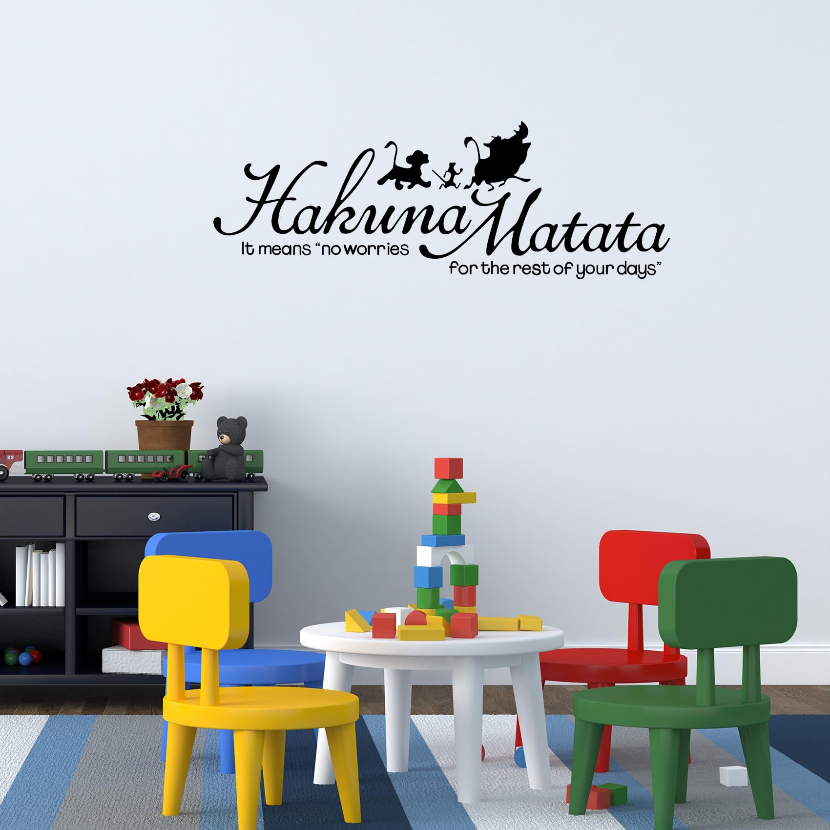 FVFVAHO Lion King wall decal with characters enhances nursery decor and is easy to apply