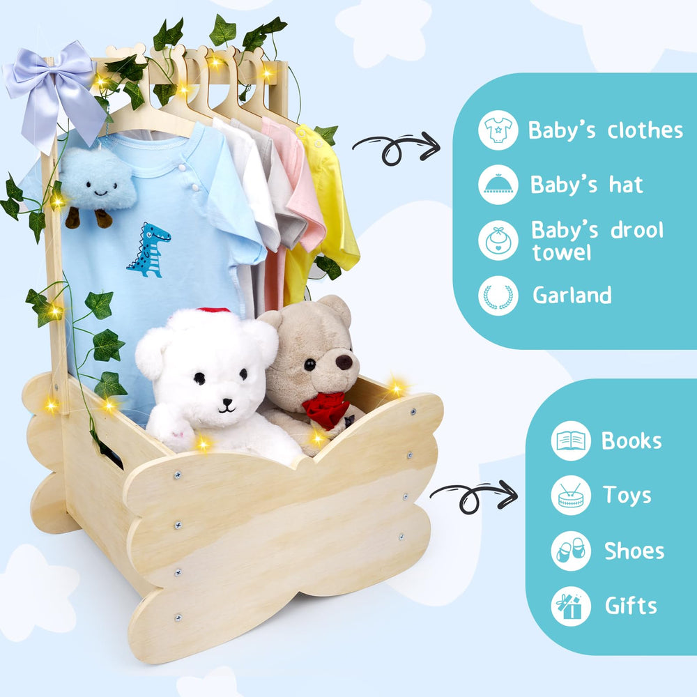 FVNPIHAM string-light detail invites soft ambient glow in nursery