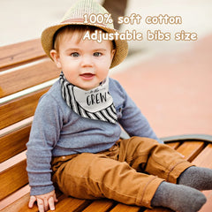 Fvntuey baby bibs and socks colorful outfits with adjustable snaps