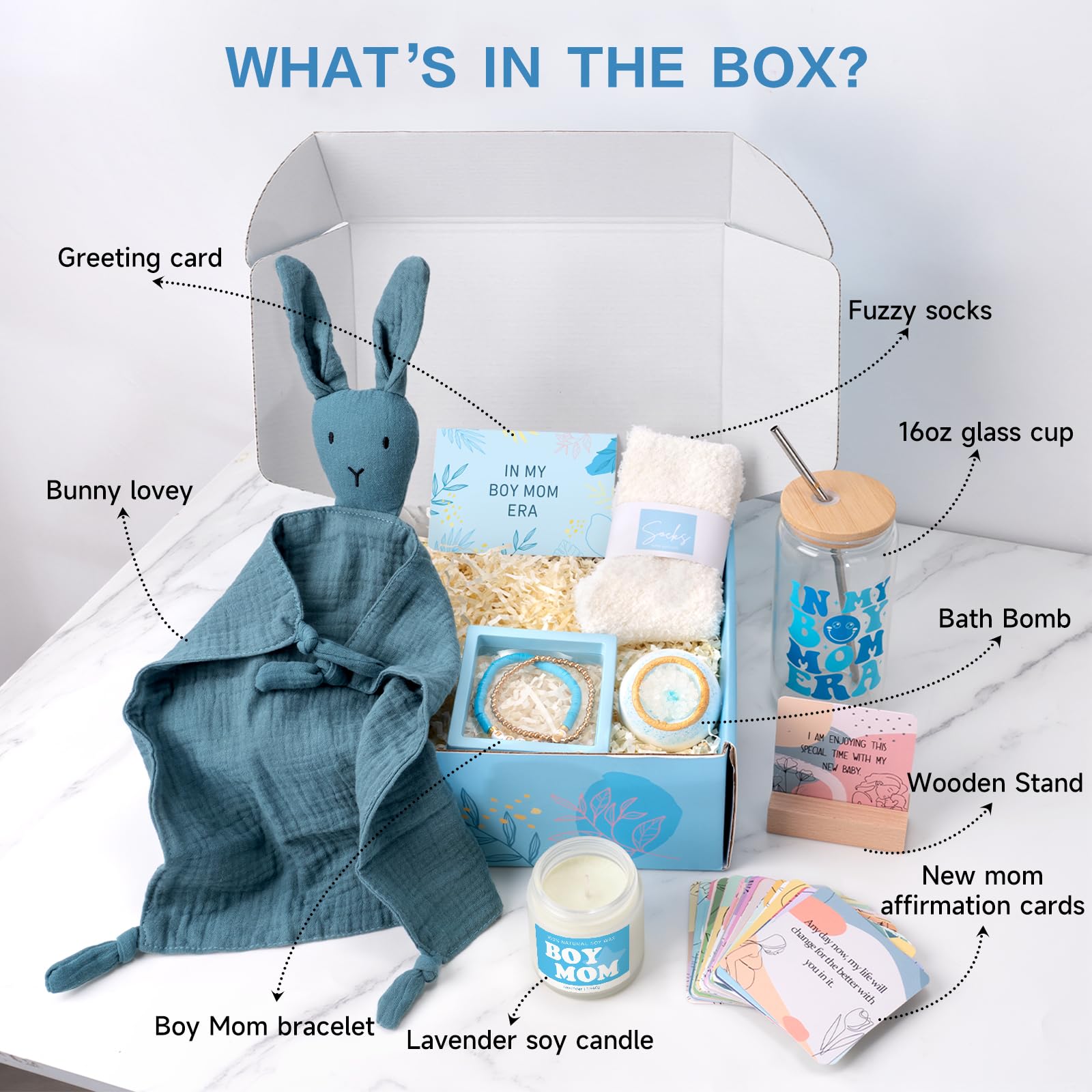 Fvntuey soft bunny lovey plush toy offers gentle comfort for baby snuggles.