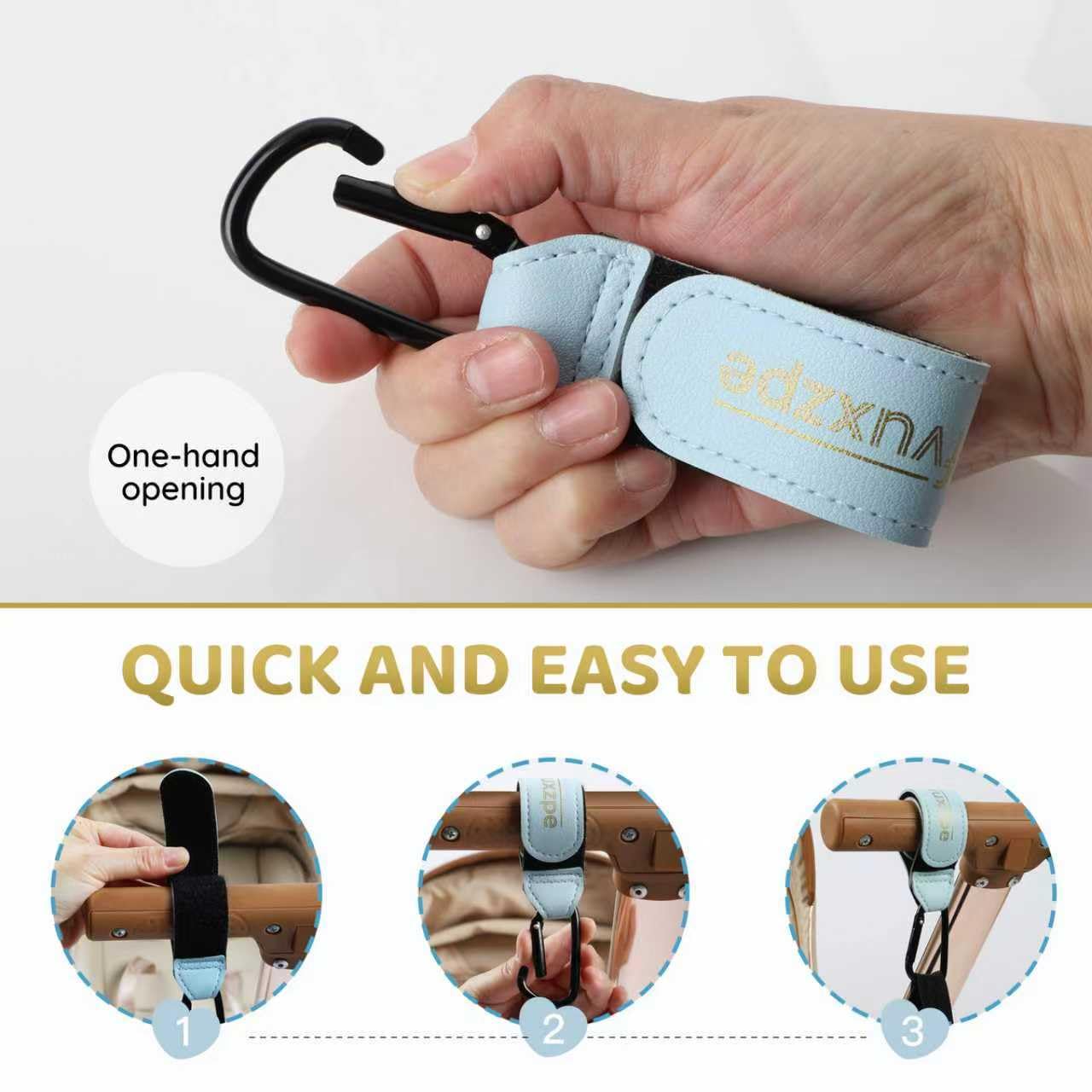 FVUXZPE one-hand operation enables easy bag hanging on the go.