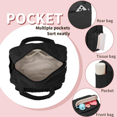 Fwkekye insulated pockets preserve bottles or snacks during outings.