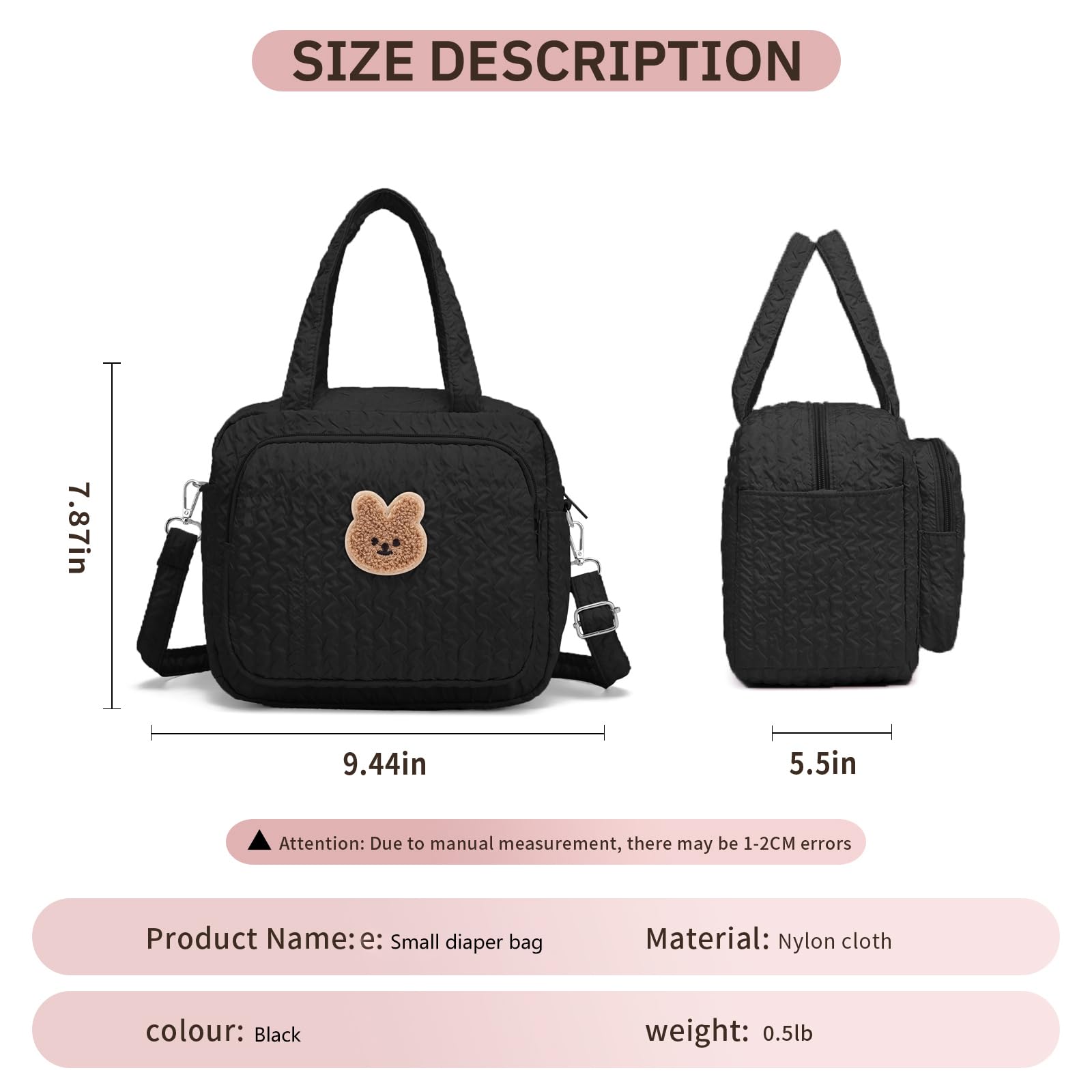 Fwkekye travel-friendly baby bag doubles as a baby registry gift.