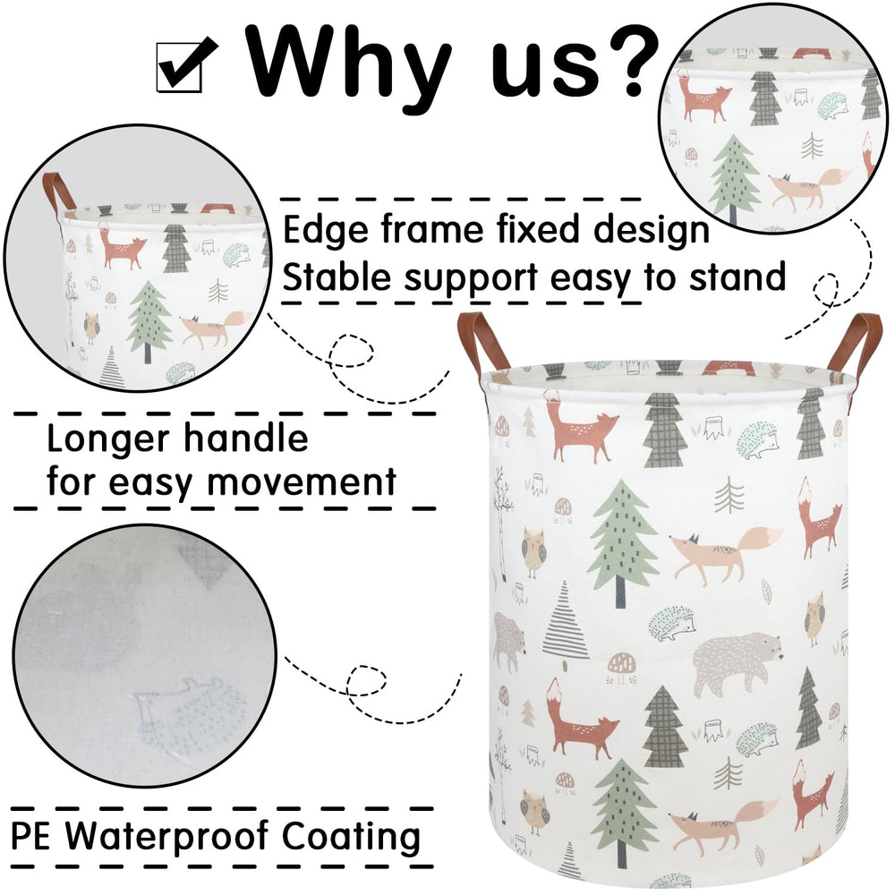 FXOCSHE large-capacity basket holds clothes, bedding, and toys