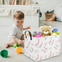 FXOCSHE baseball hamper with waterproof inner coating for damp items