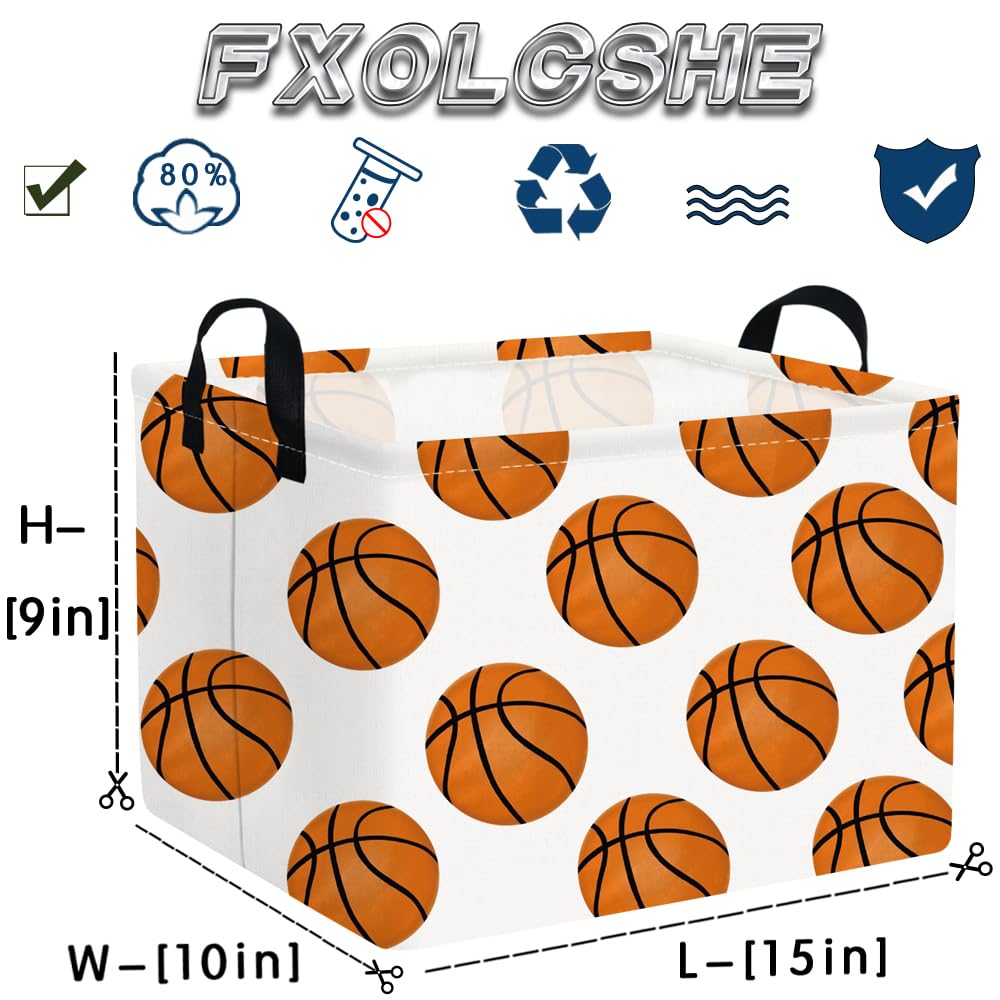 FXOCSHE basket used for toy storage in nursery settings.