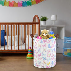 FXOCSHE Butterfly basket in nursery adding warmth and organization.