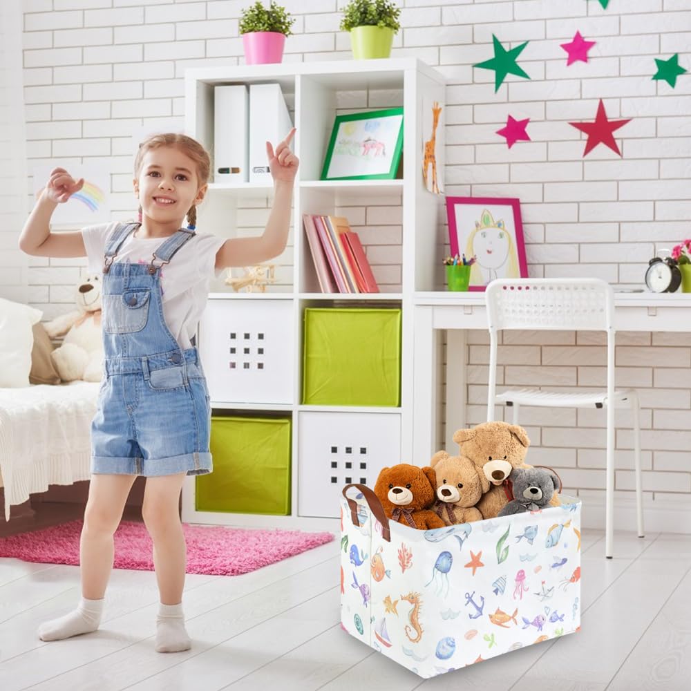 FXOCSHE Cartoon Design Laundry Bin adds playful decor.