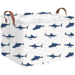 FXOCSHE Easter shark basket, rectangular shape ideal for toy organization