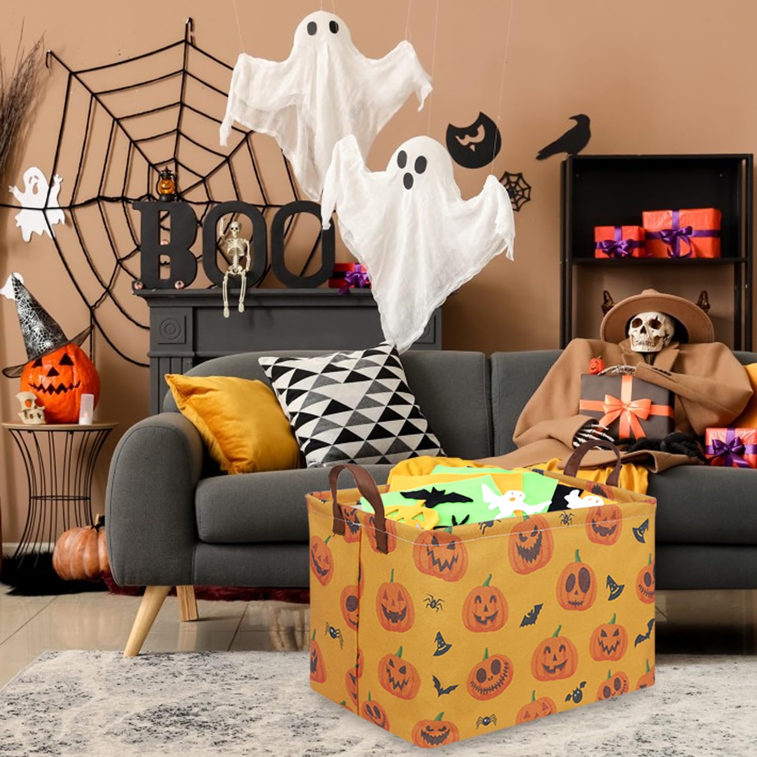 FXOCSHE Halloween decorative box enhances home or office decor
