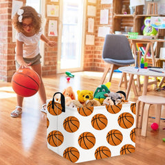FXOCSHE kids storage bin in room demonstrates neat toy organization and decor.