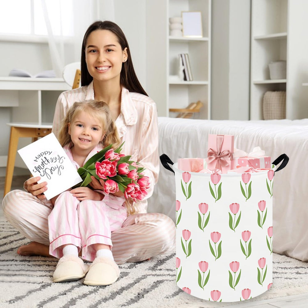 FXOCSHE Tulip hamper in nursery for toy storage and organization