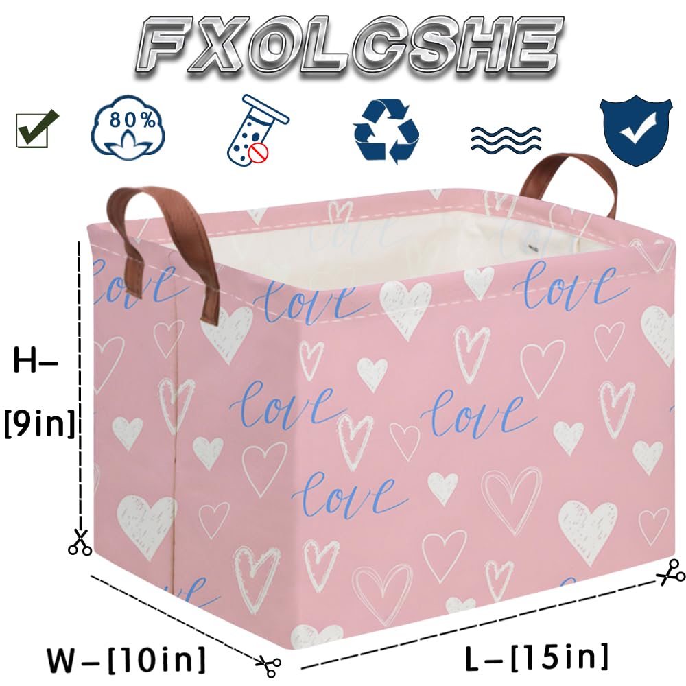 FXOCSHE multi-use storage bin suitable for toys, clothes, or magazines.
