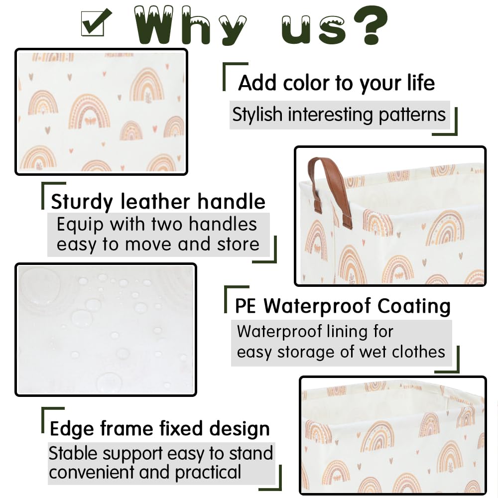 FXOCSHE Multiuse storage basket fits toys, clothes, magazines, and textiles.