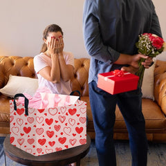 FXOCSHE pink girls gift baskets, cute decor and storage for kids' treasures.