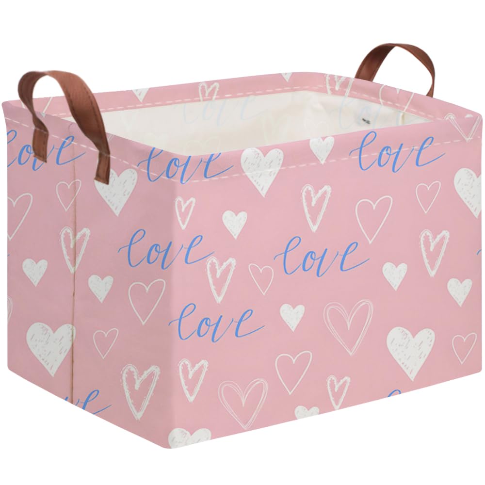 FXOCSHE rectangular pink gift basket for stylish storage in any room.