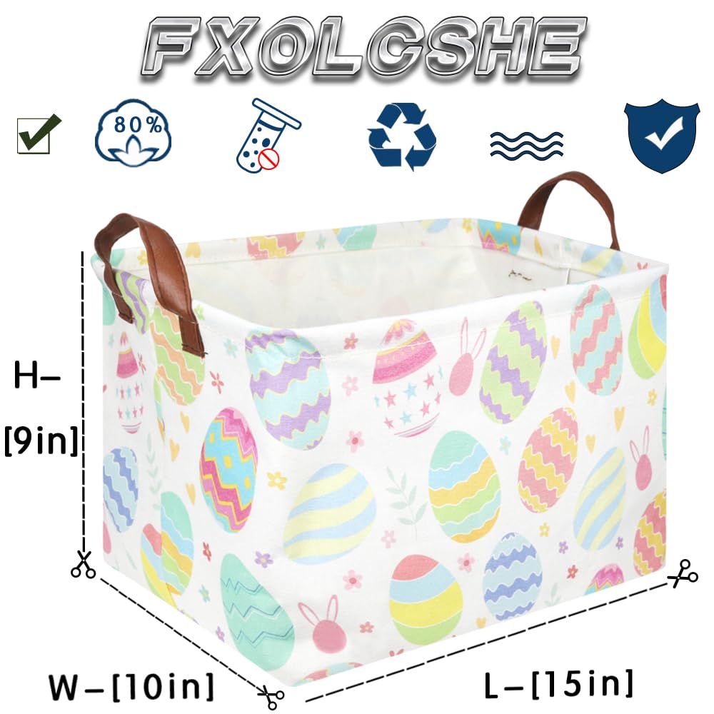 fxocshe-storage-bin-foldable folds flat for space-saving organization when not in use.