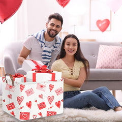 FXOCSHE pink heart basket leather handle easy transport