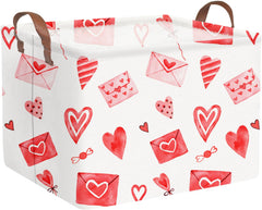 FXOCSHE pink heart basket front view for versatile storage