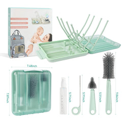 FXXQHT 6-in-1 kit silicone brush ideal for versatile bottle cleaning.