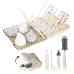 FXXQHT silicone bottle brush cleans narrow-neck bottles thoroughly