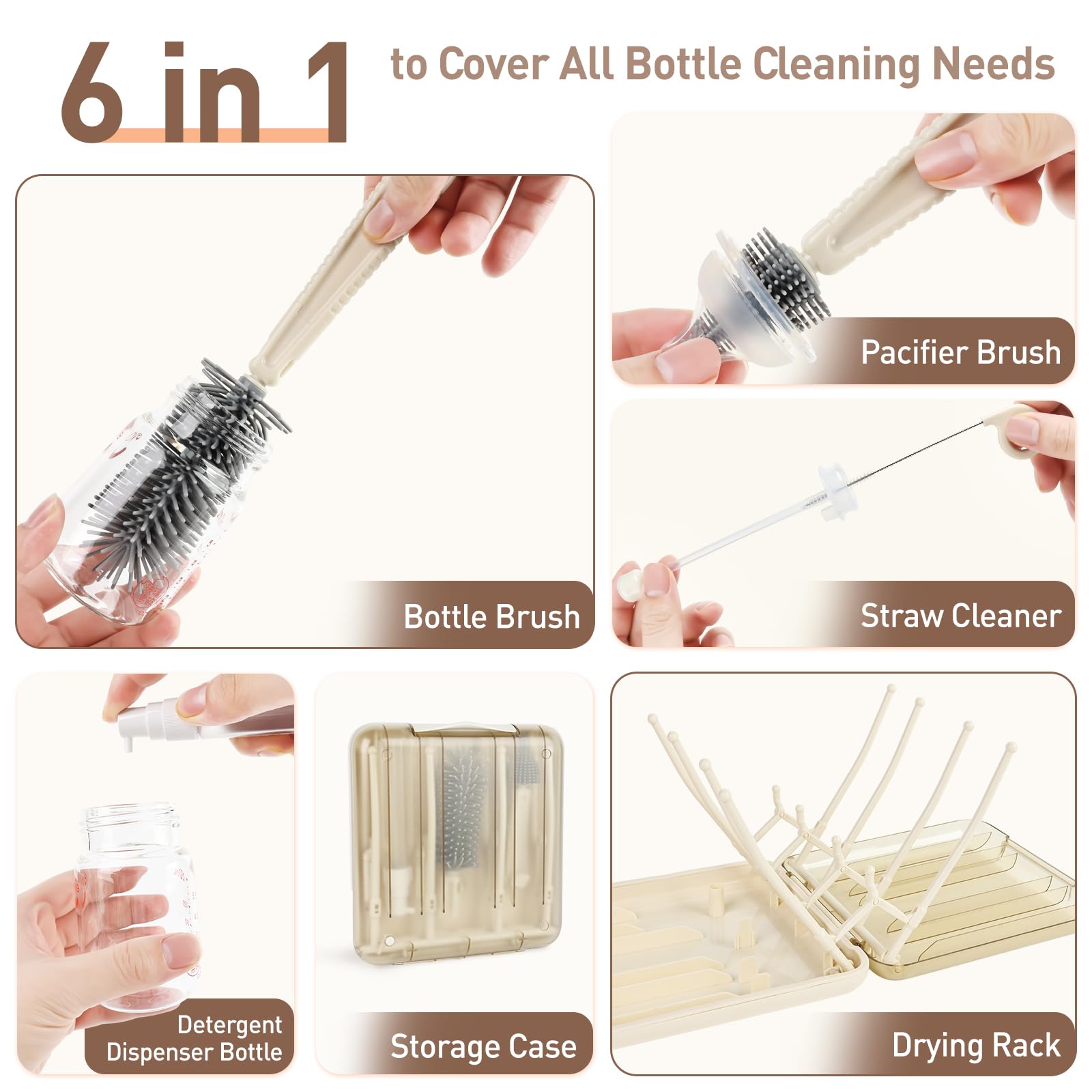 FXXQHT built-in soap dispenser streamlines travel cleanup