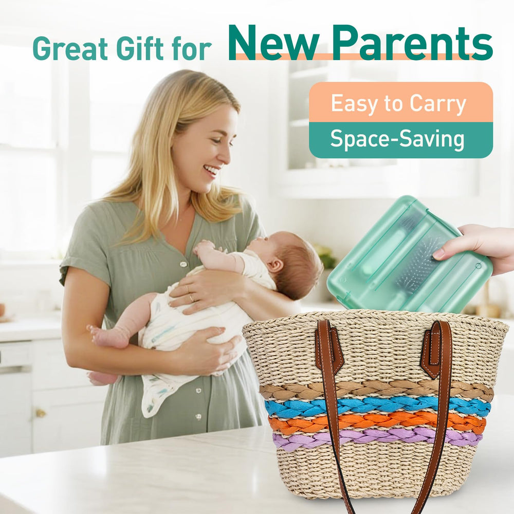 FXXQHT storage box keeps baby cleaning essentials organized.