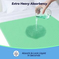 FYGRIP underpad extra-heavy absorbency protects bedding and furniture from spills.