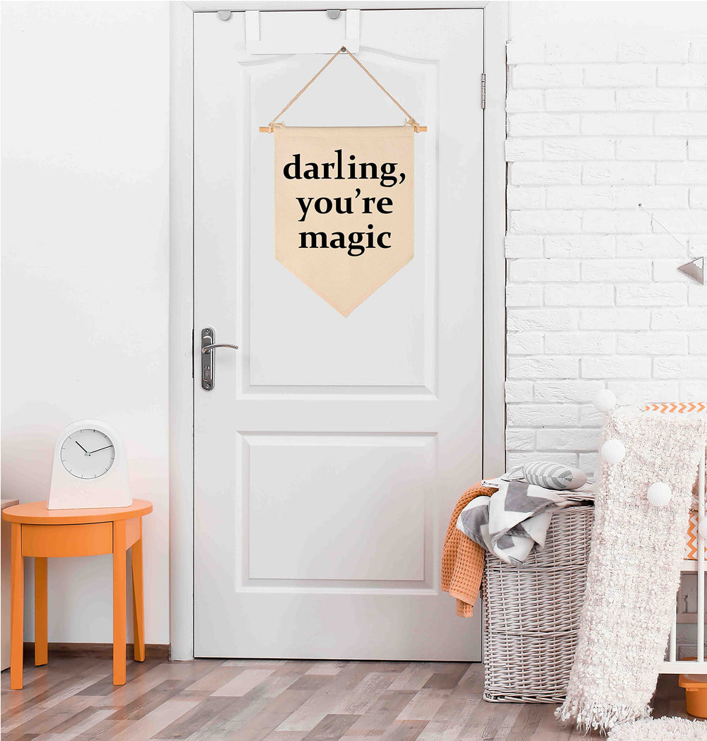 FYSIA front door display with Darling You're Magic banner welcomes visitors