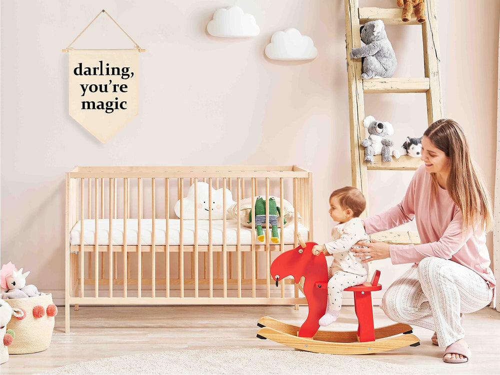 FYSIA Darling You're Magic full wall display in cozy nursery scene