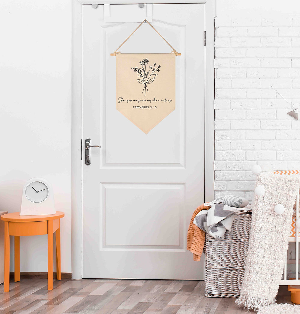 FYSIA front porch wall decor banner adds welcoming scripture-inspired charm