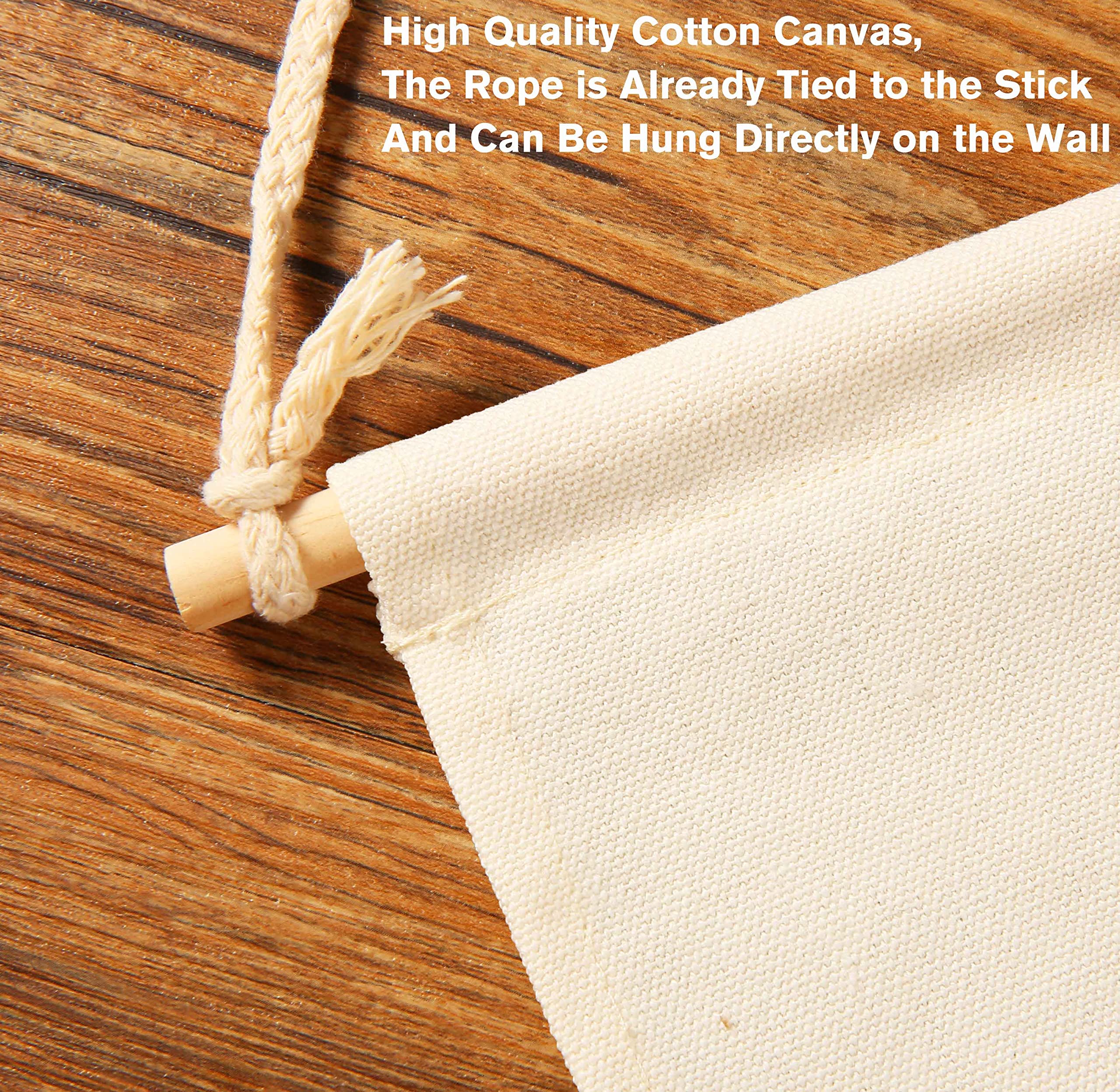 FYSIA Go Play Outside pennant with twine and stick shows easy wall display