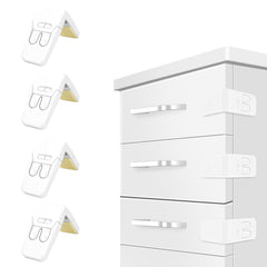 FYY cabinet locks on cabinet door proving baby-safe storage and easy adult access.