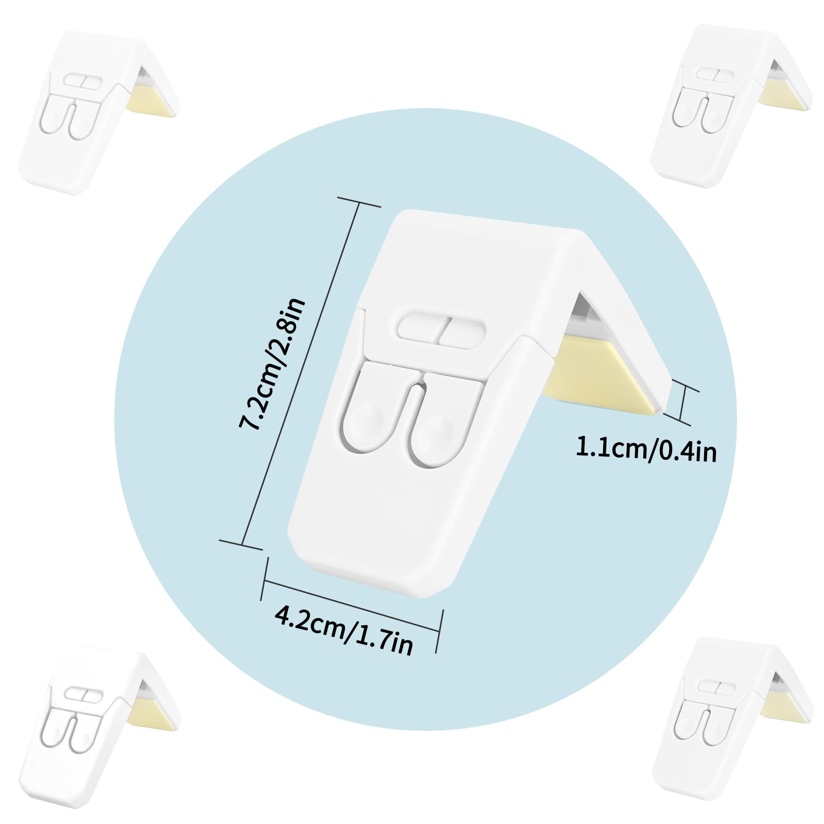 FYY four-pack cabinet locks ready-to-use for drawers, doors, and cupboards.