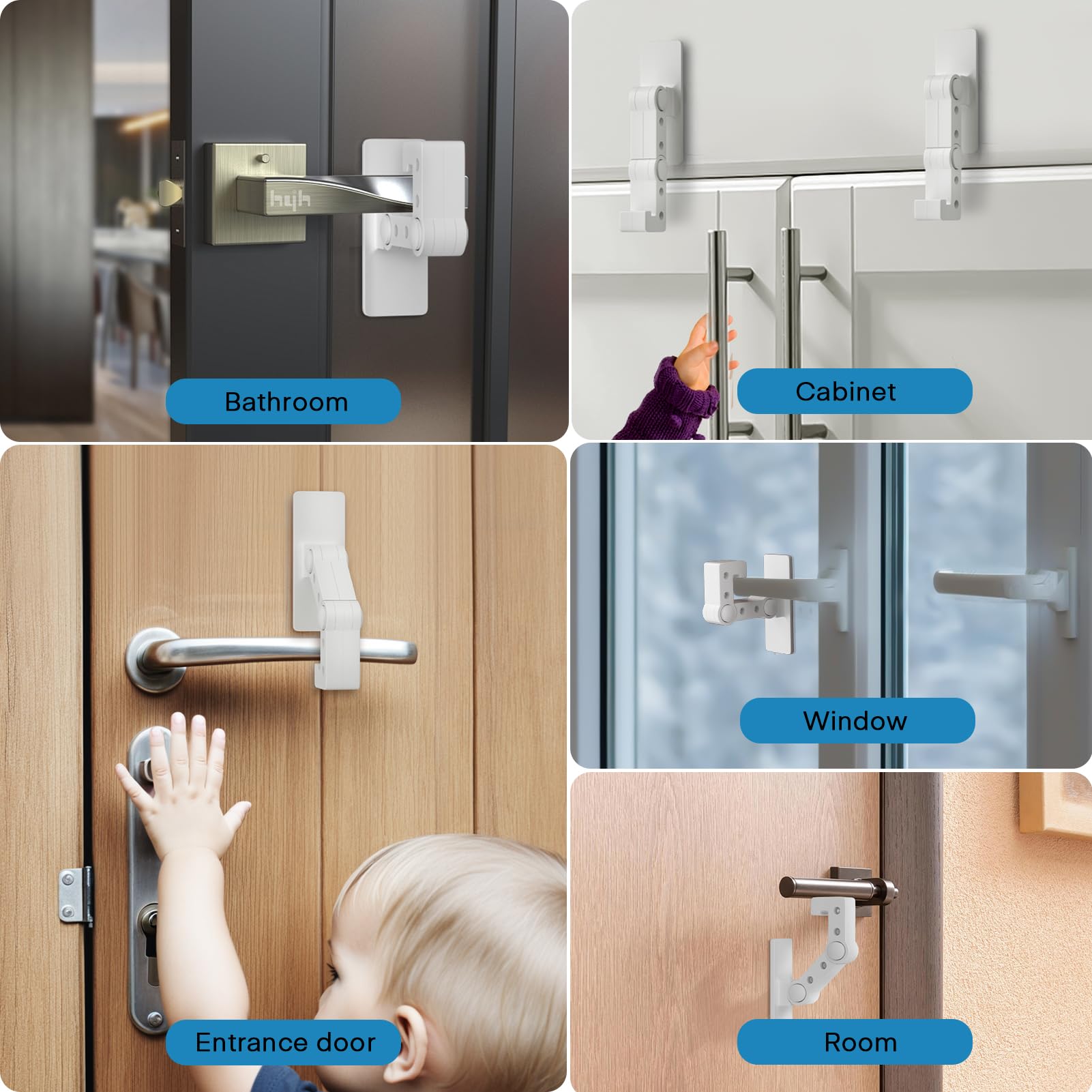 FYY home setup with multiple locks enhances kid safety and simple installation.