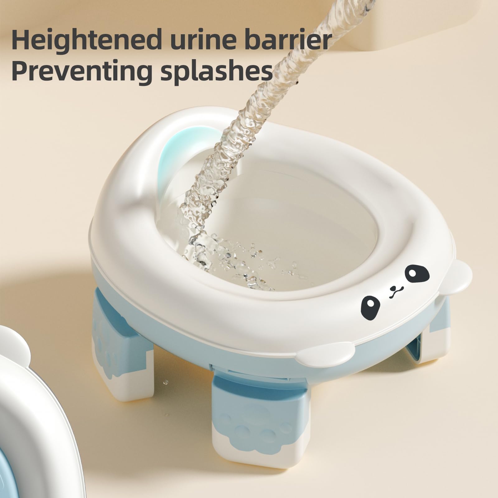 Fyylkj portable travel potty blue non-slip safety legs.