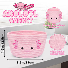 Fyzzra pink axolotl basket doubles as home decor and storage