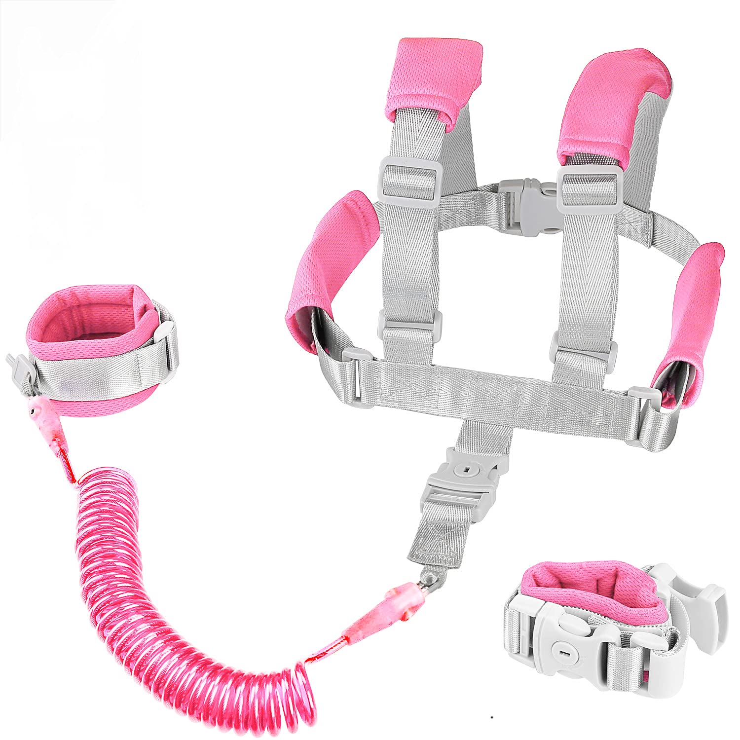 Fzbjayoon 2in1 toddler leash pink backpack mode for secure outings
