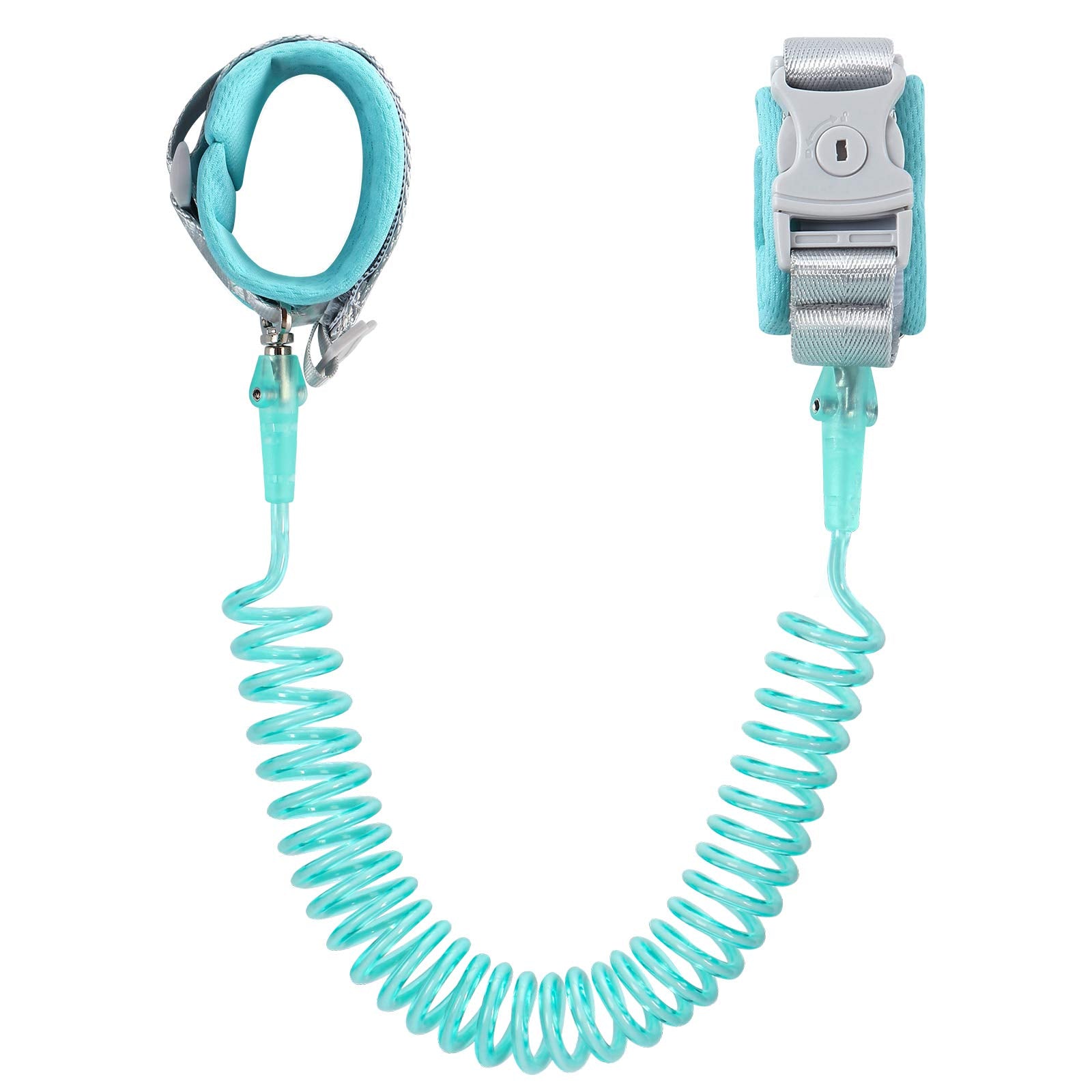 Fzbjayoon anti-lost wrist link green wristband close-up for comfort and safety