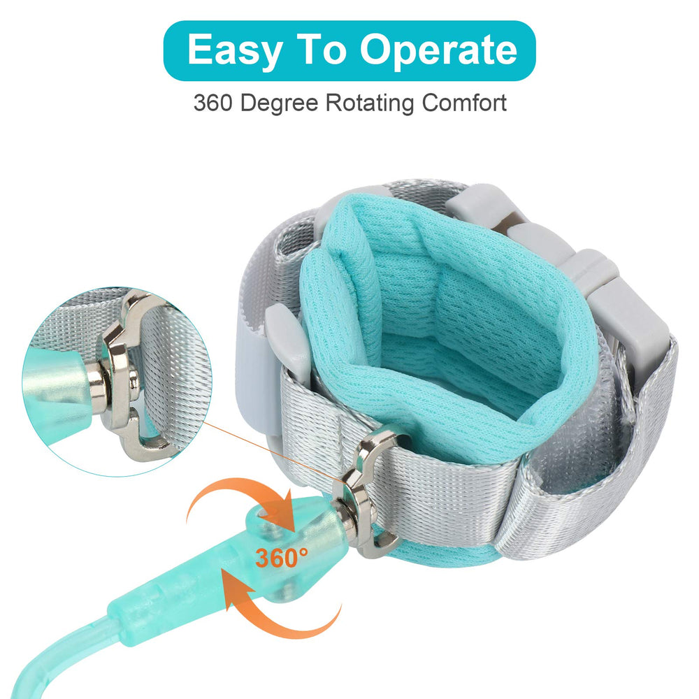 Fzbjayoon anti-lost wrist link soft cotton padded wristband