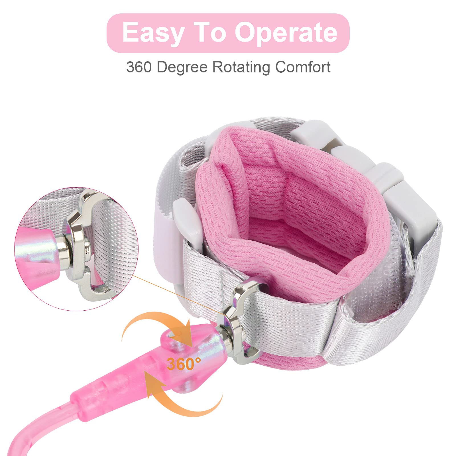 Fzbjayoon extendable wire 2.5m allows safer freedom during outings.