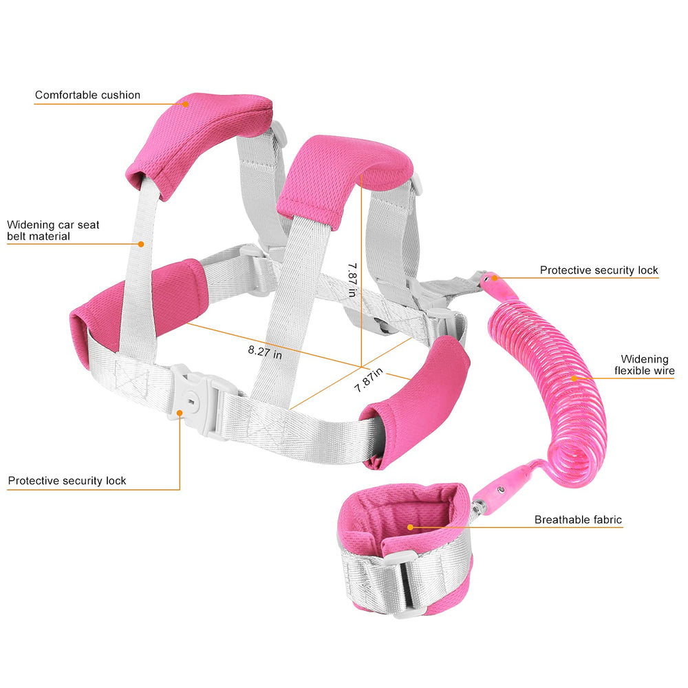 Fzbjayoon safety wrist link with lock keeps child close in crowds