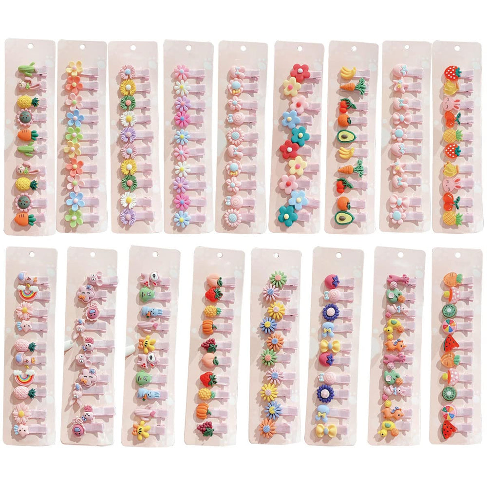 FZBNSRKO animal-patterns hair clips provide secure gentle hold for delicate infant hair