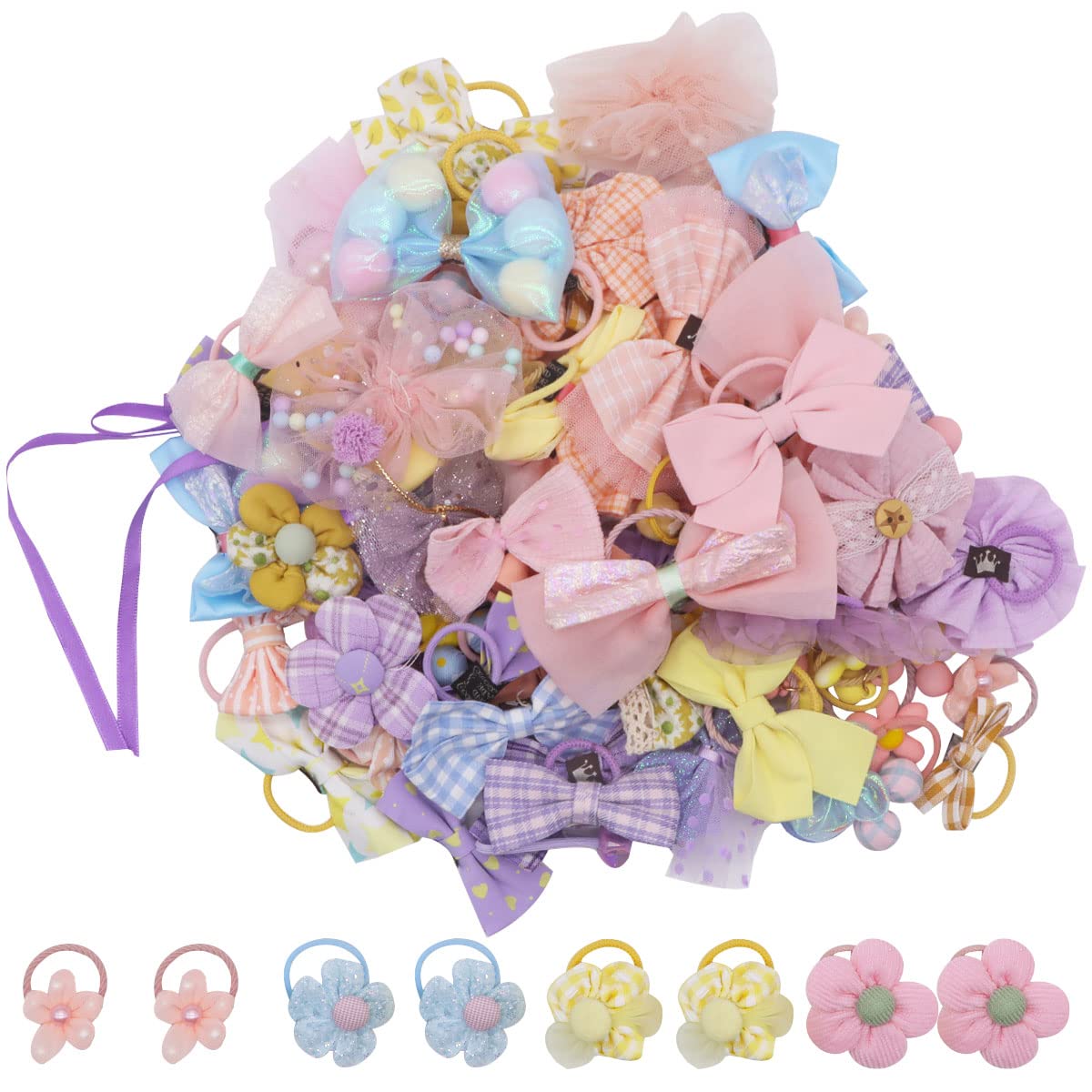 FZBNSRKO lace hair band with pearls—gentle elasticity for long wear