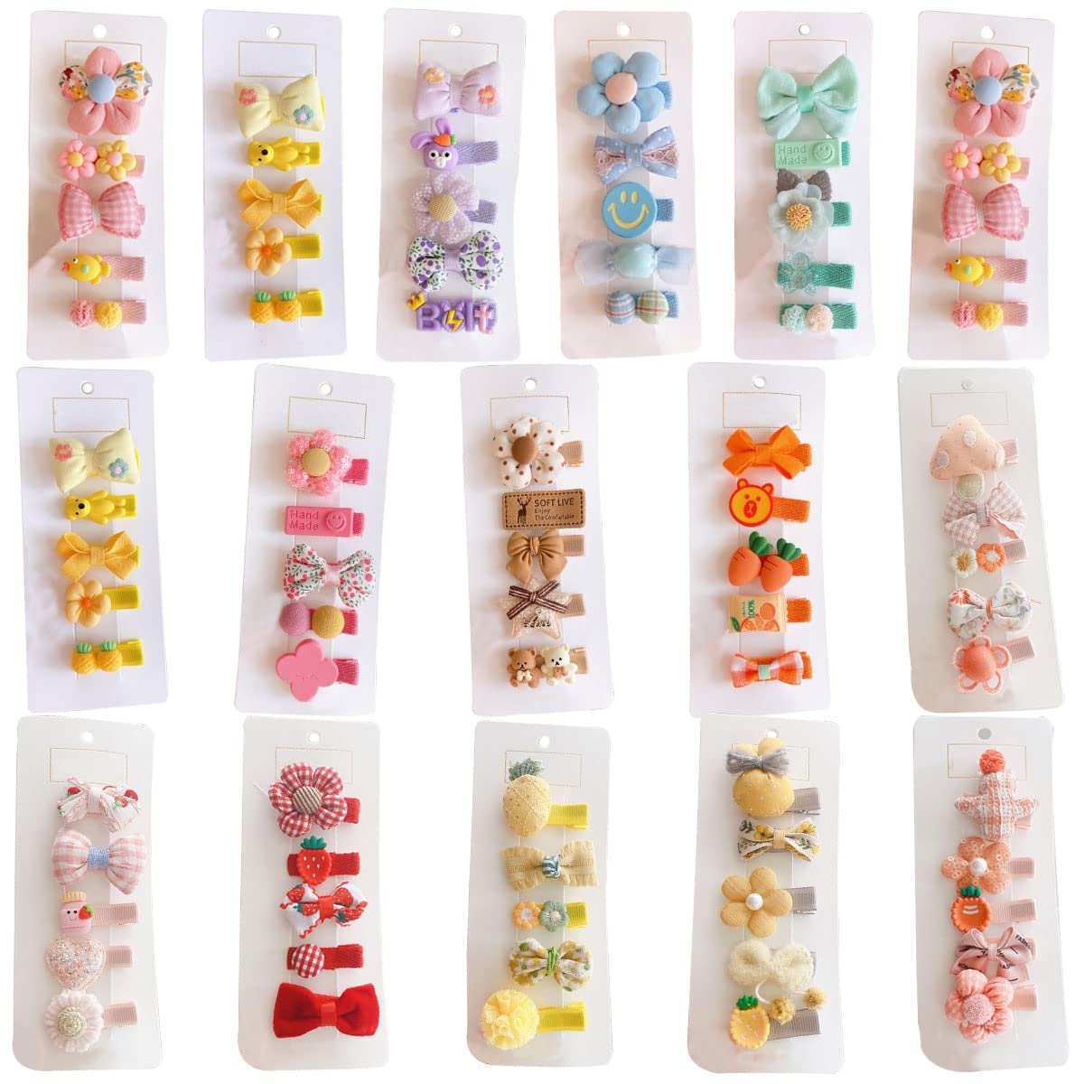 FZBNSRKO velvet ribbon hair clip pack with soft grip for gentle daily styling.