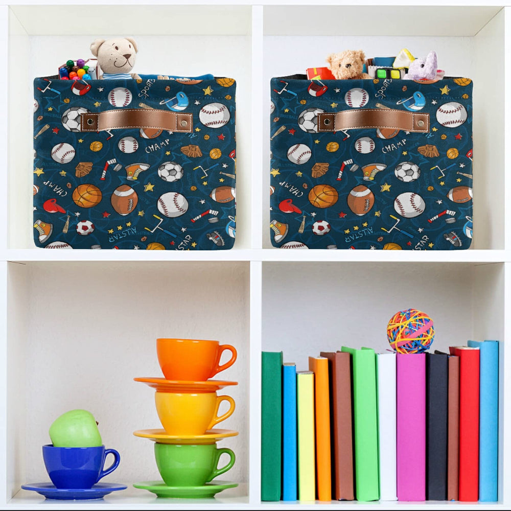 FZDXZJJ sport ball basket nursery setup demonstrates versatile storage.