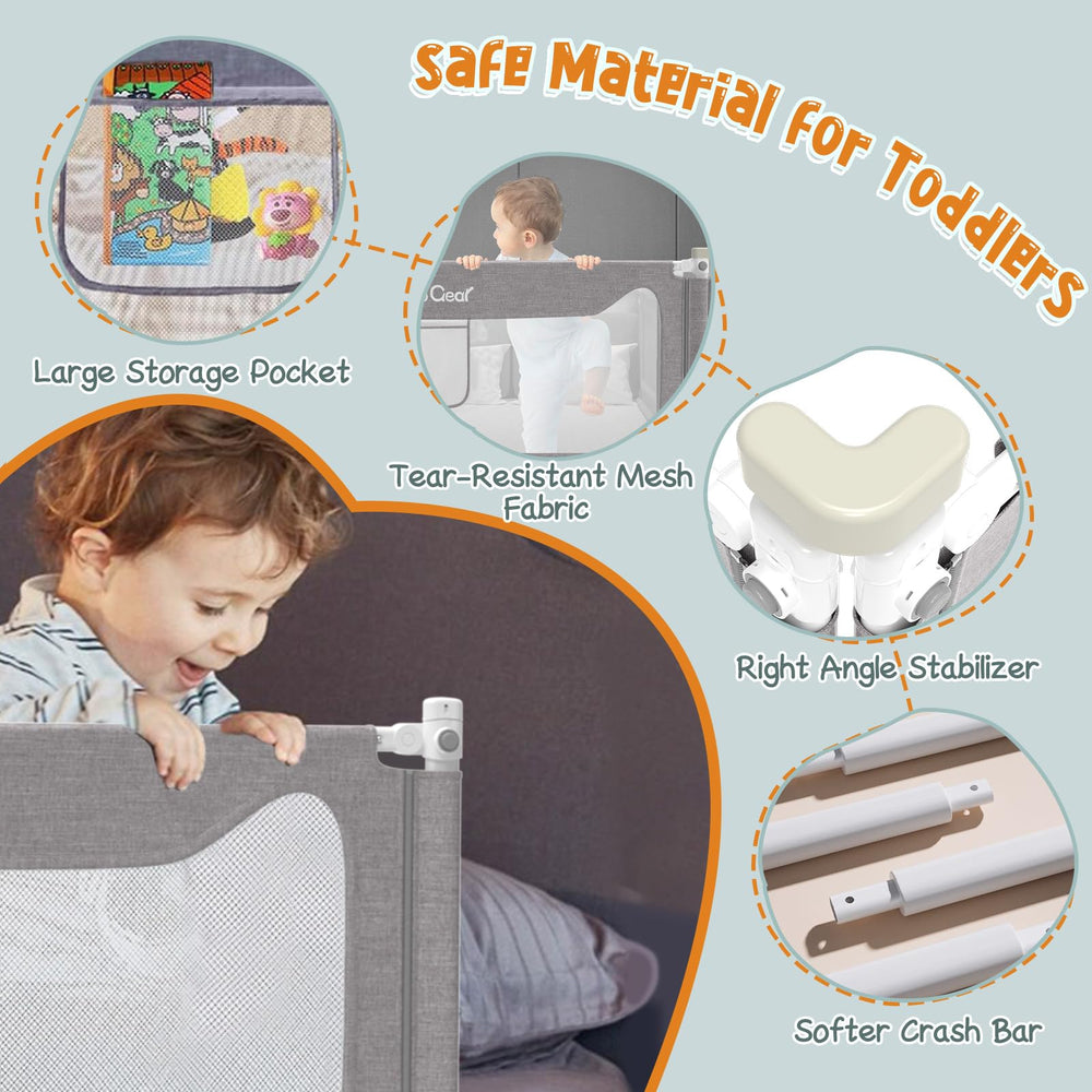 G TALECO GEAR bed rail foam-wrapped-frame emphasizes soft, impact-reducing protection.