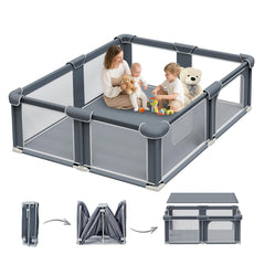 G TALECO GEAR foldable playpen with mat for quick setup during travel and playtime
