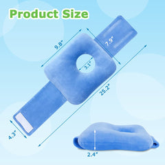 G Tube tummy time pillow blue color supports visual comfort during supervision