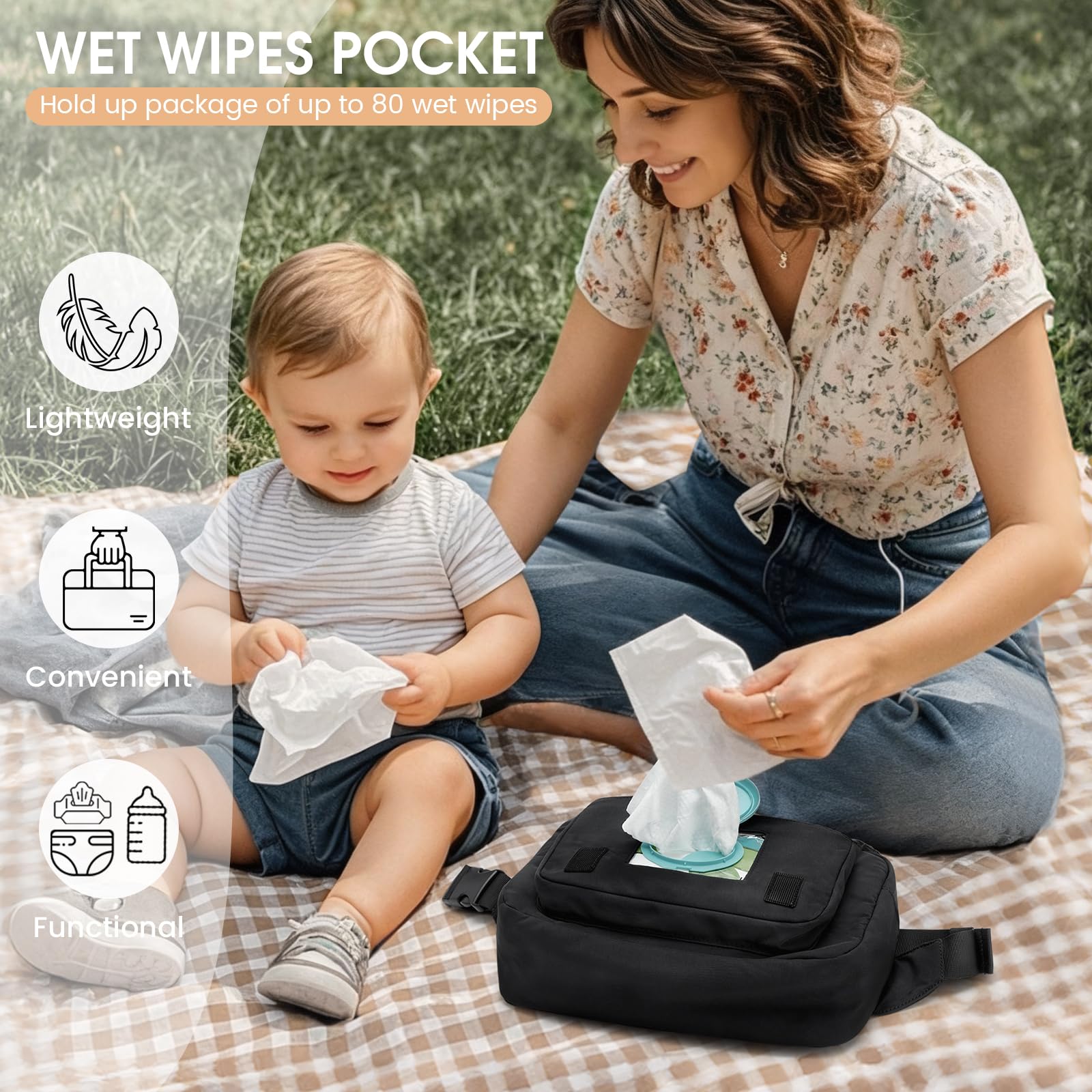 G4Free crossbody adjustable strap provides hands-free carrying options.